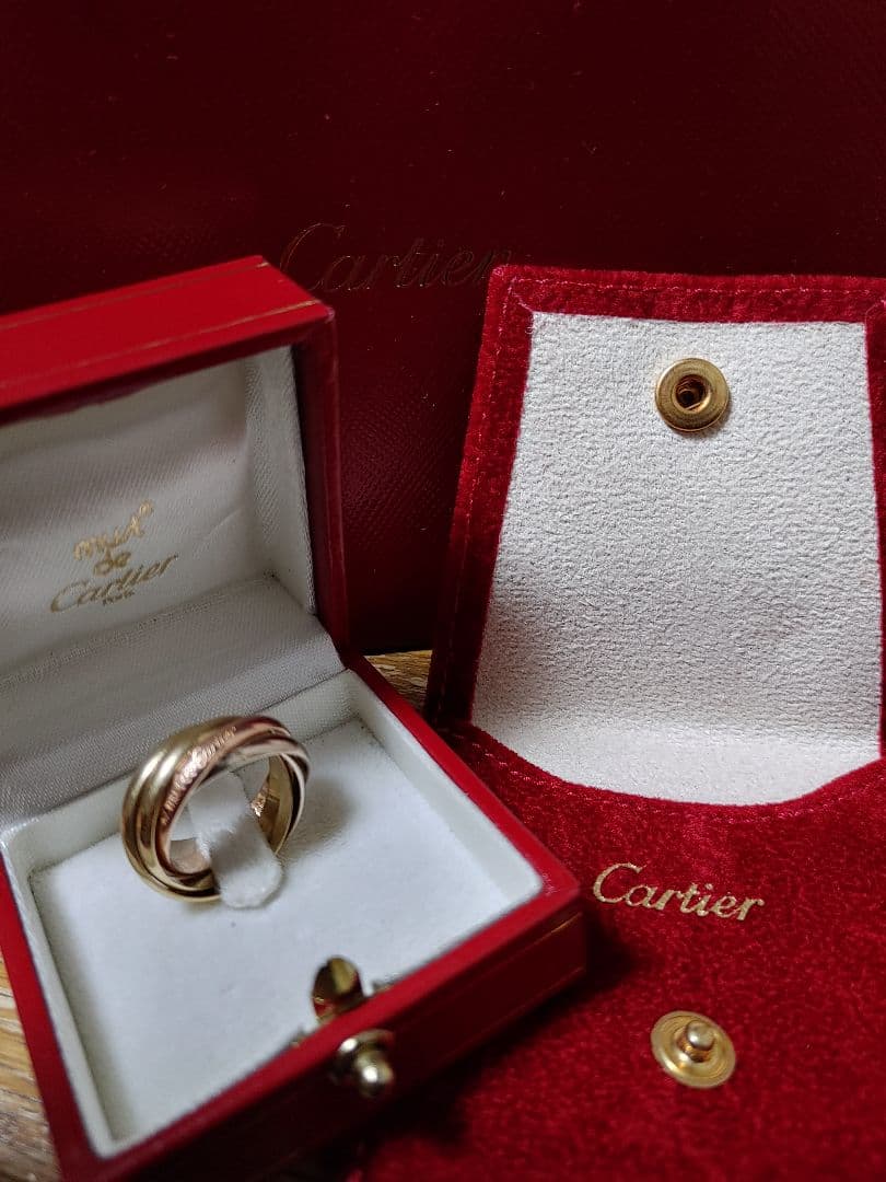 【レア】Cartier　カルティエ　トリニティ　リング　5連　サイズ50