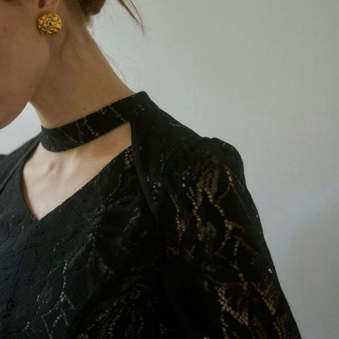 ANDRESD アンドレスド バックオープンティアドロップドレス レースドレス