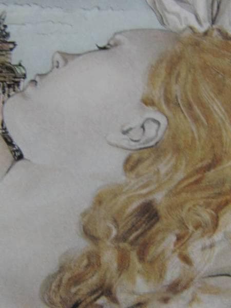 藤田嗣治、【オペラ座の夢】、希少画集画、新品高級額・額装付、状態良好