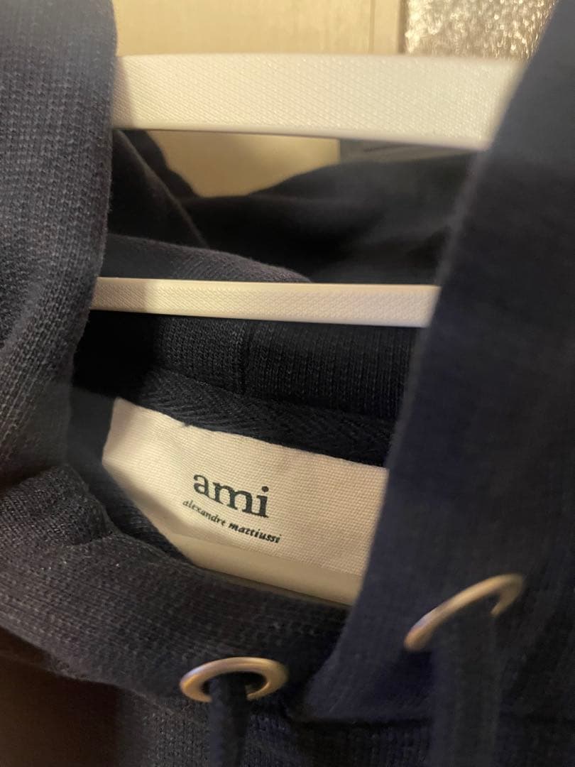 ami アミ パリス　パーカー XLサイズ ハート ロゴ フード 刺繍AMI