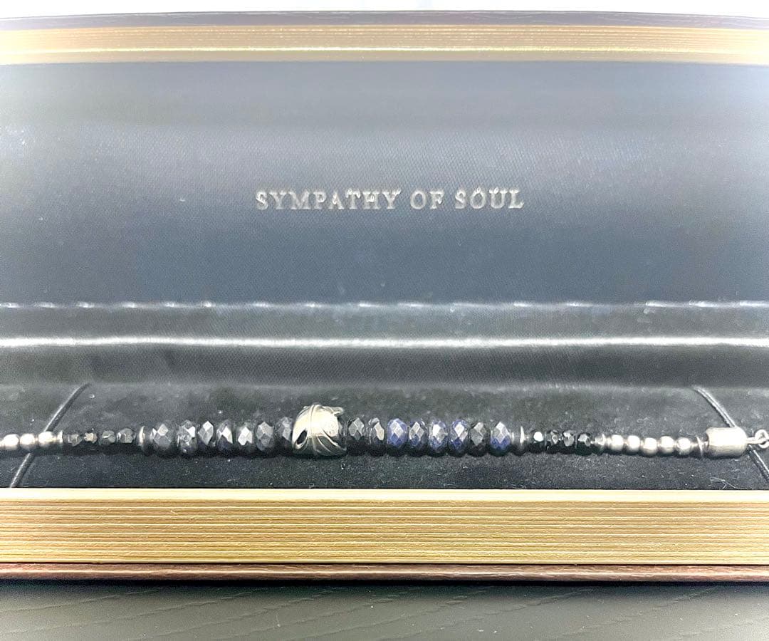 【廃盤】シンパシーオブソウル　ブレスレット　ブラックスピネル　シルバー925