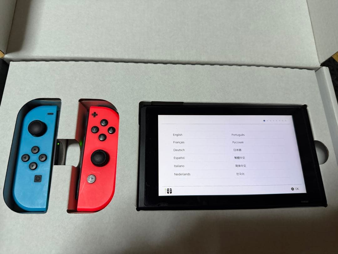NintendoSwitch 本体 ネオンブルー/ネオンレッド　ジョイコン動作悪