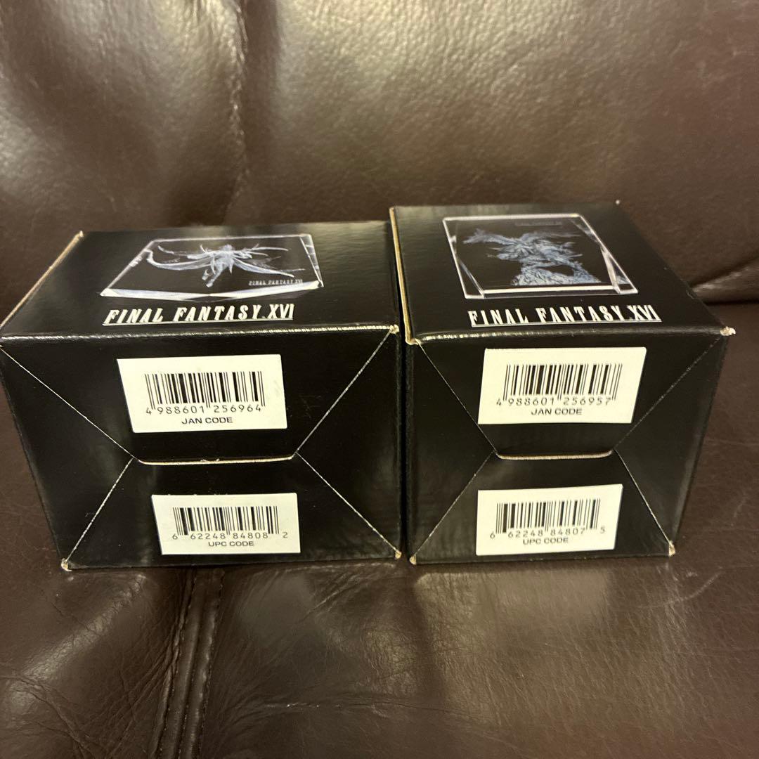 FF16 レーザー彫刻クリスタルガラス 召喚獣シヴァ フェニックス＆イフリート