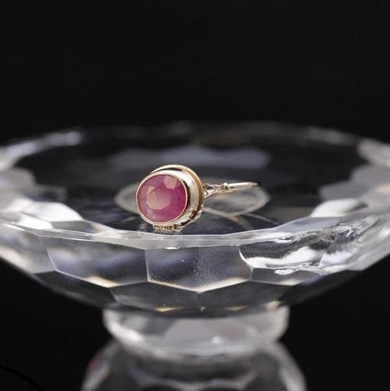 9万◆新品◆ミャカレジュエリー ピンクサファイア10Kリングアッシュペーフランス