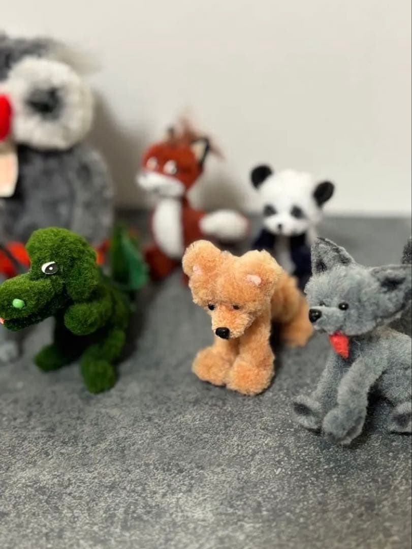 【1950年代 ハンガリー製】ヴィンテージ モールアニマル 8体セット