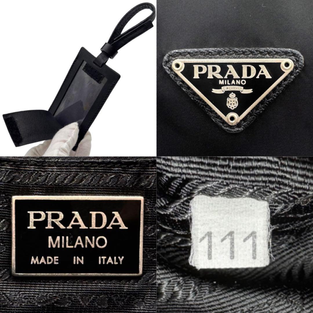 PRADA プラダ ボストンバッグ 旅行用バッグ 大容量 三角ロゴ カデナ