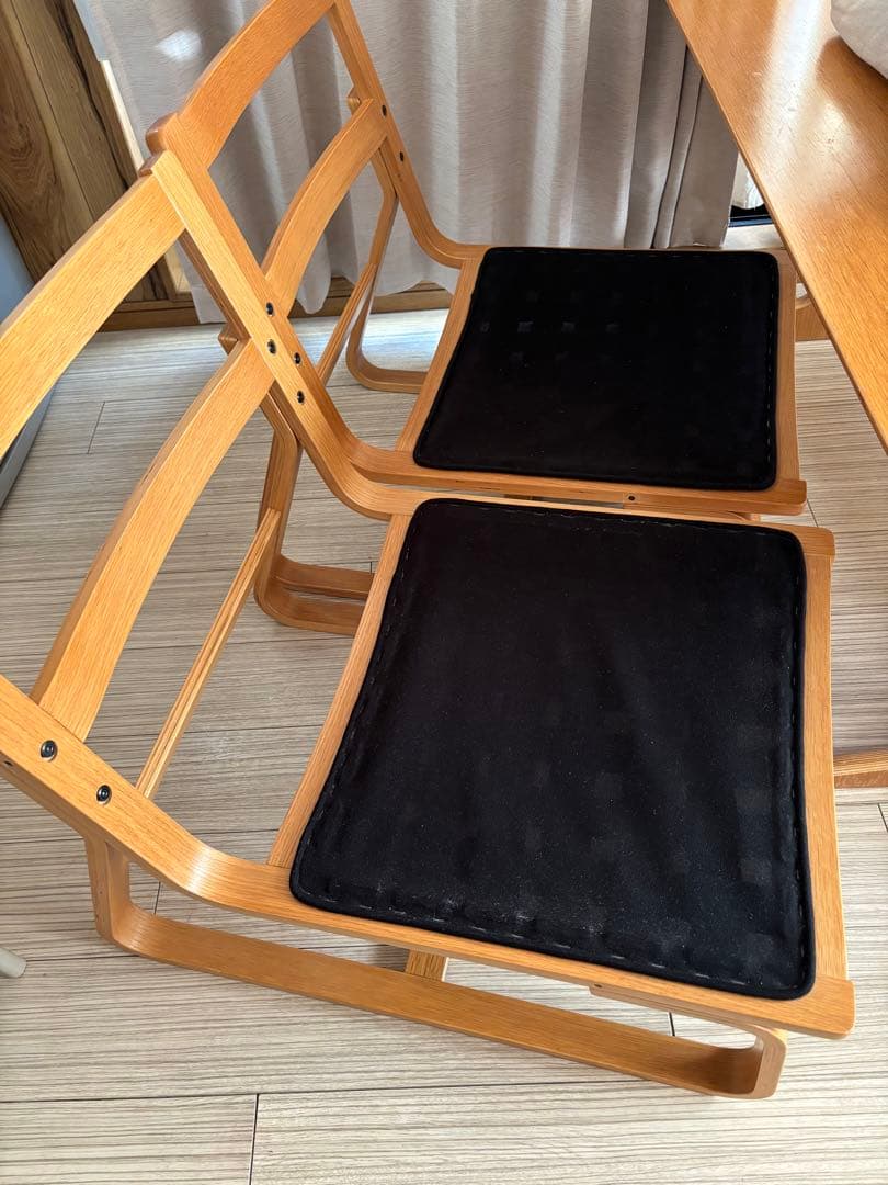 MUJI無印良品:リビングでもダイニングでも使えるテーブル＆チェア&ベンチセット