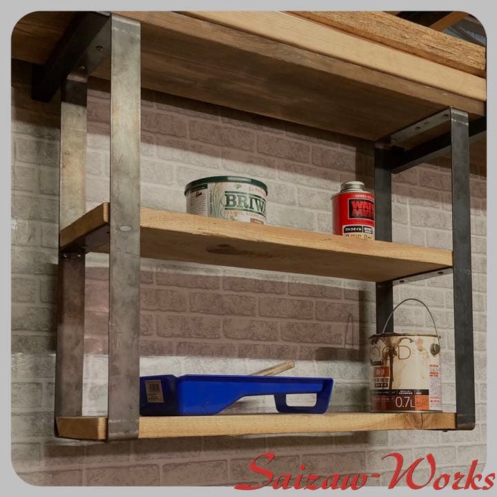 吊り棚】アイアンラック カフェ風 インダストリアル