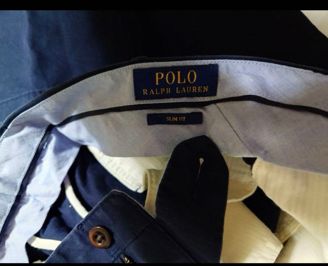 PolobyRalphLaurenANDREW90sポロチノライトベージュW36 Polo Ralph