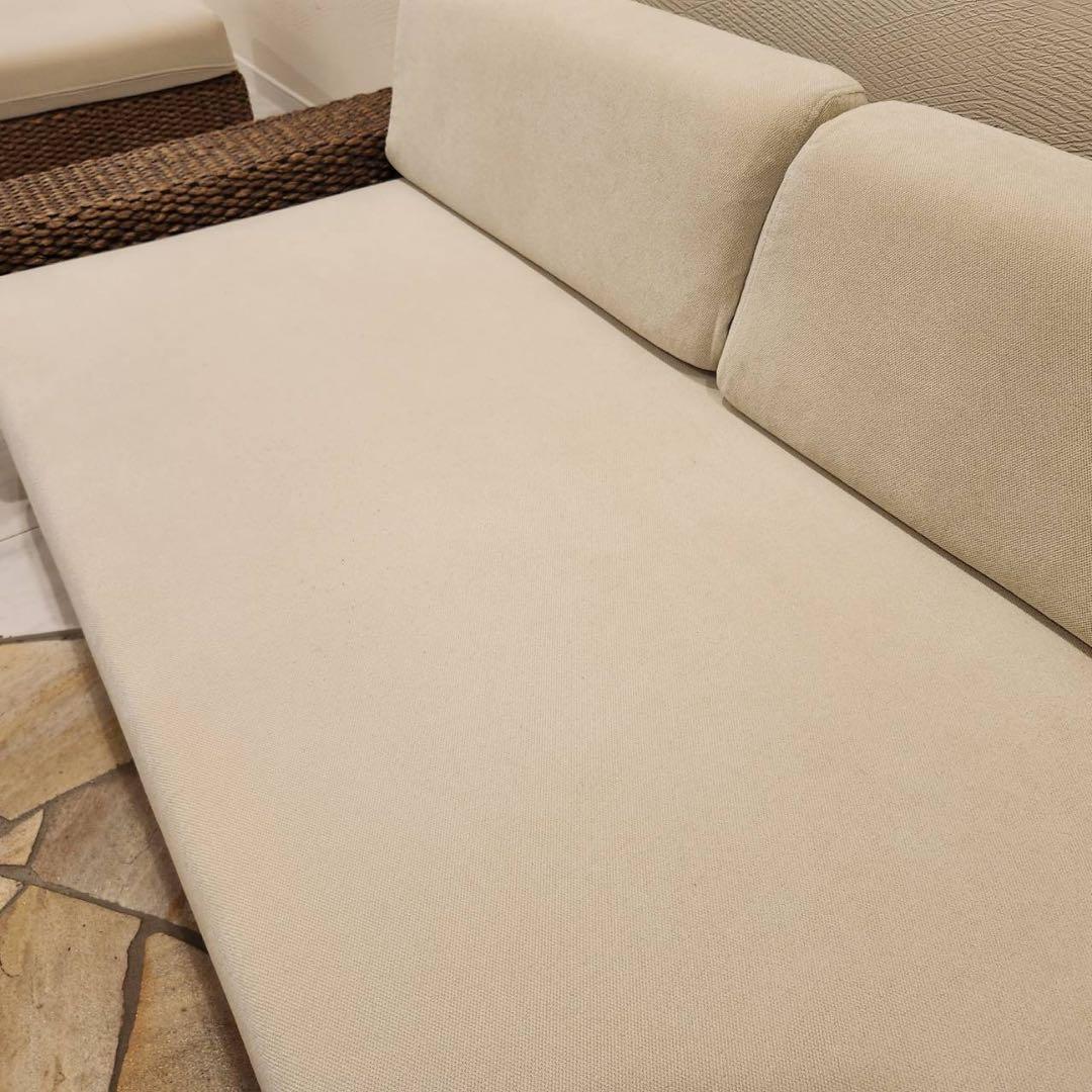 a.flatケイ・ローソファ 2.5人掛け &オットマン+テーブルセット