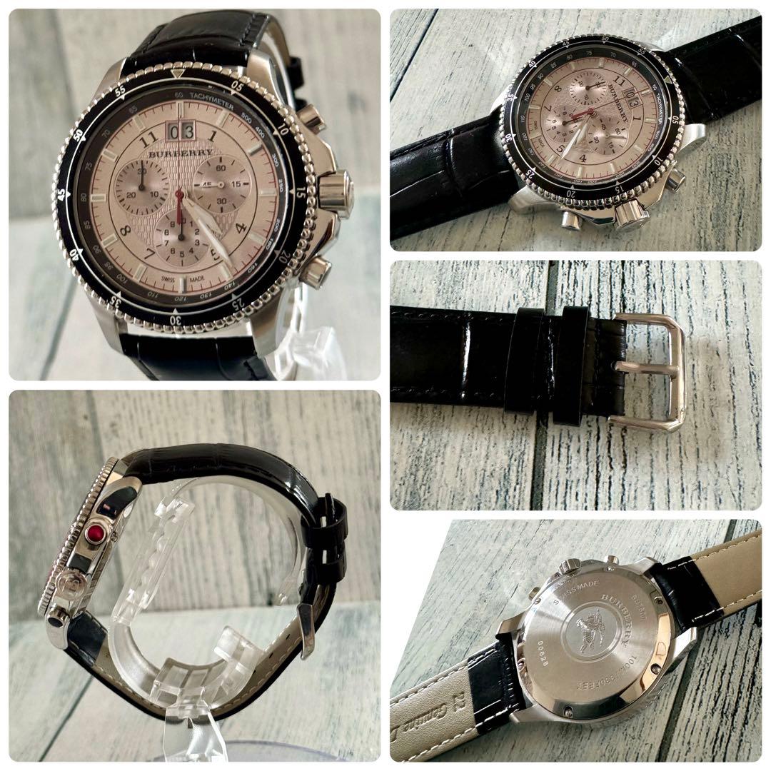 【希少.】BURBERRY バーバリー BU7600 腕時計 クロノグラフ