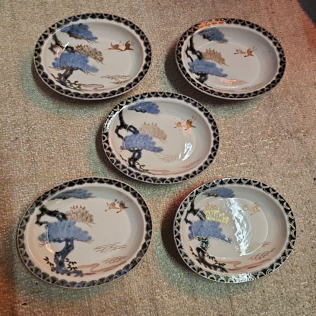 江戸の蔵より 幕末古伊万里 小判型変形皿 5客 - メルカリ