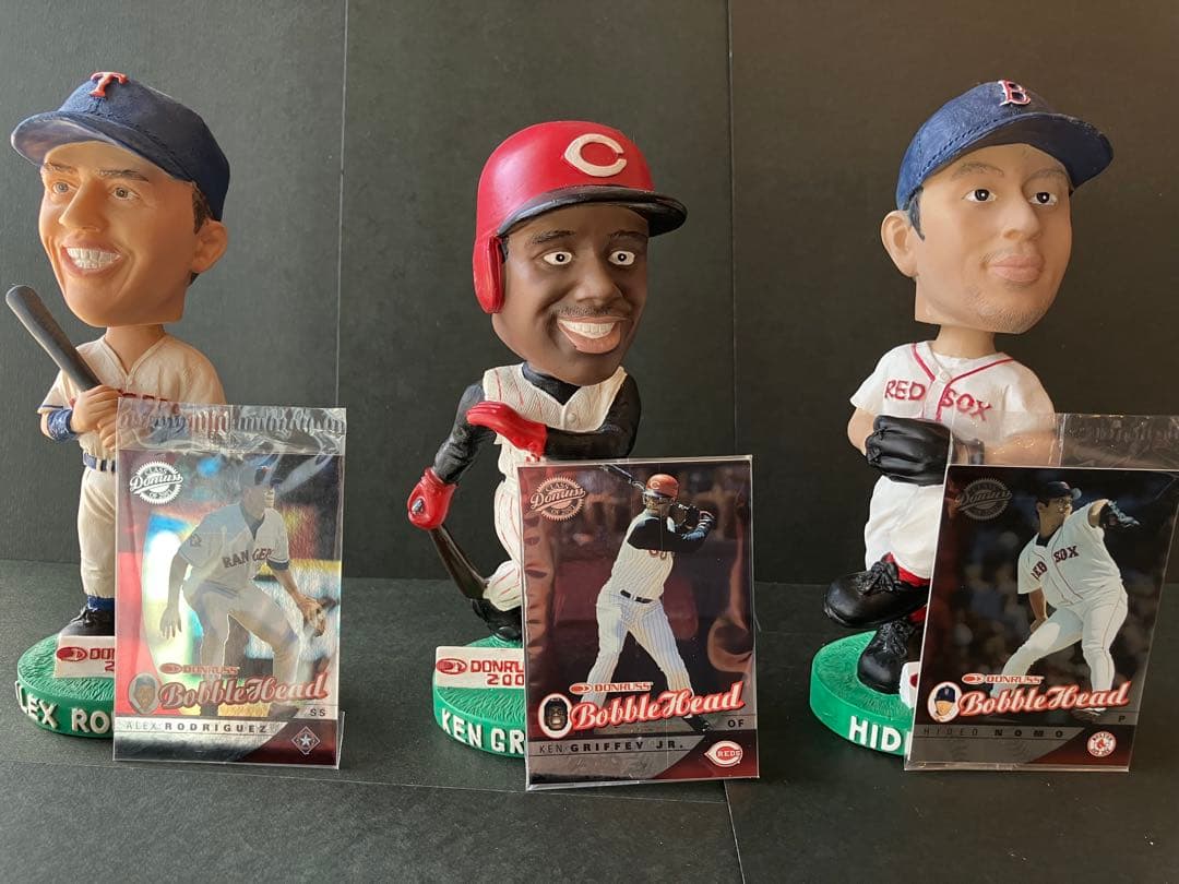 2001 Donruss　MLBボブルヘッド人形　全22体フルコンプ　カード付