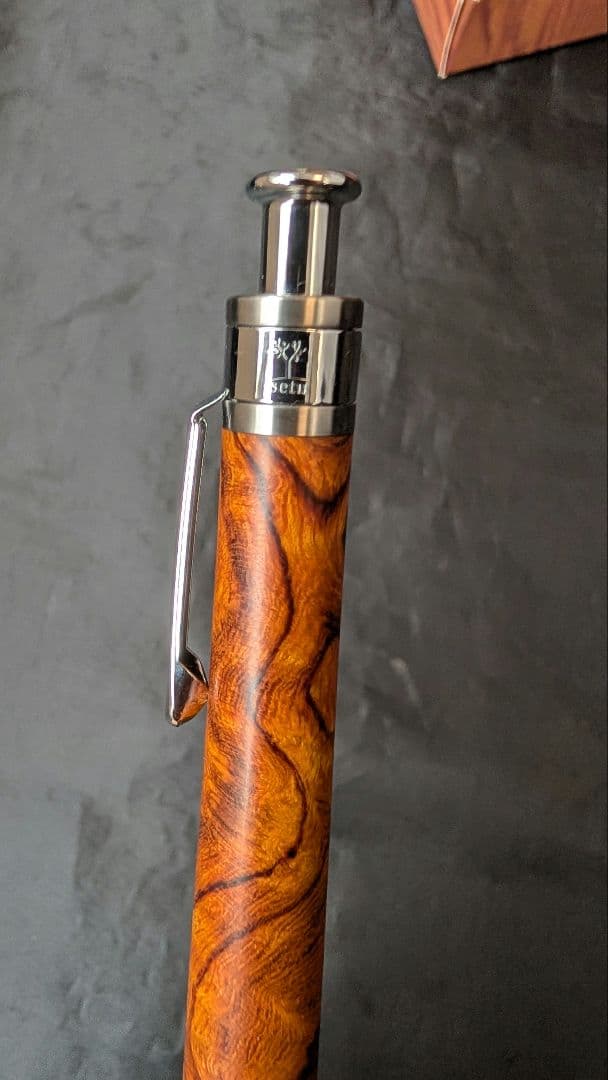 工房楔　デザートアイアンウッド　シャープペンシル0.5mm　真鍮パイプ