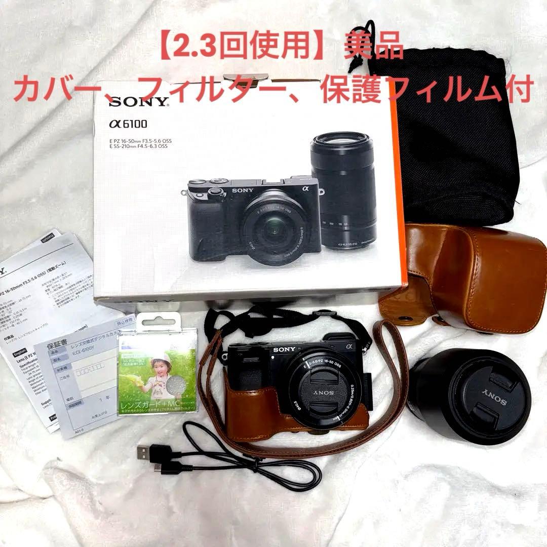 【美品】SONY α6100 ミラーレス一眼 2本レンズセット ILCE SONY ソニー α6100 ILCE-6100L パワーズームレンズキット