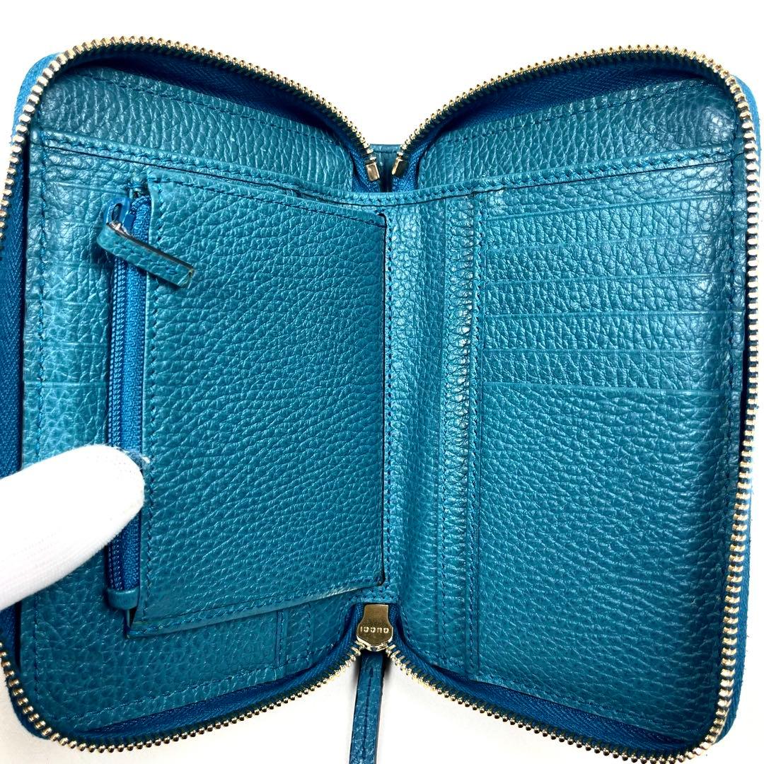 グッチ GGキャンバス ラウンドファスナー ミディアムウォレット ロゴ総