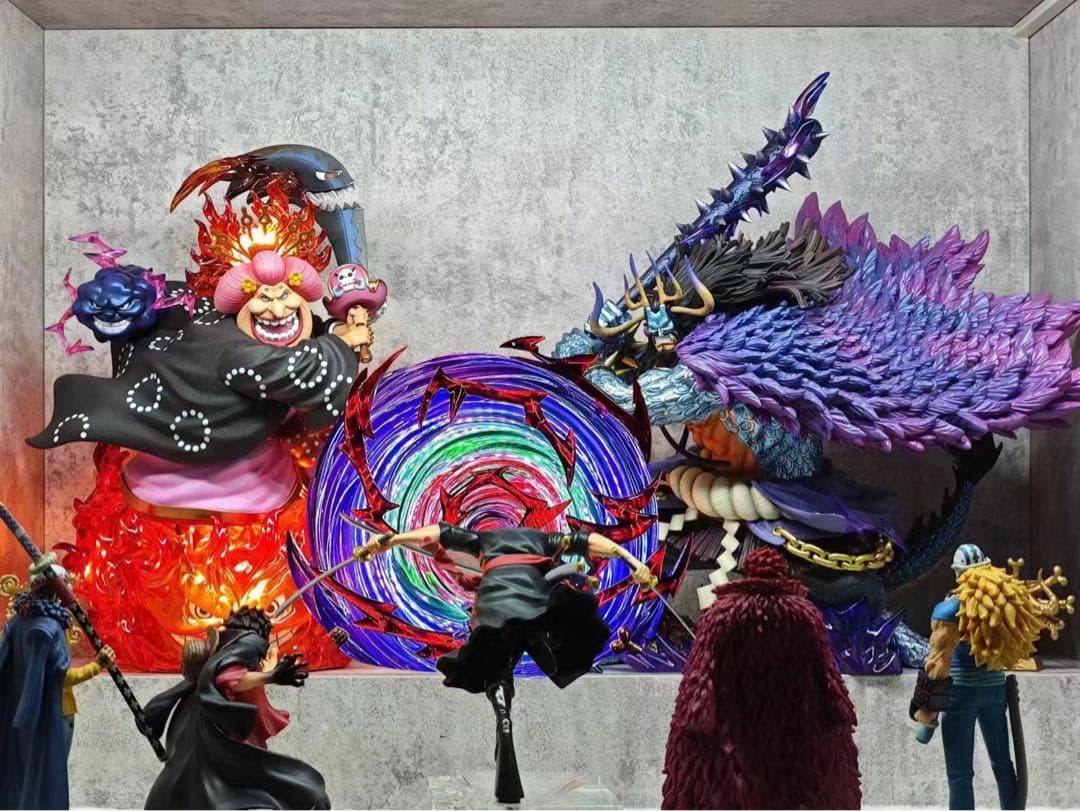 ワンピース カイド霸海ビッグ・マム フィギュア ガレージキット 塗装済み品