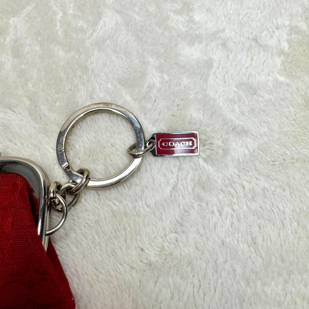 coach シグネチャー　キャンバス　がま口　ケース