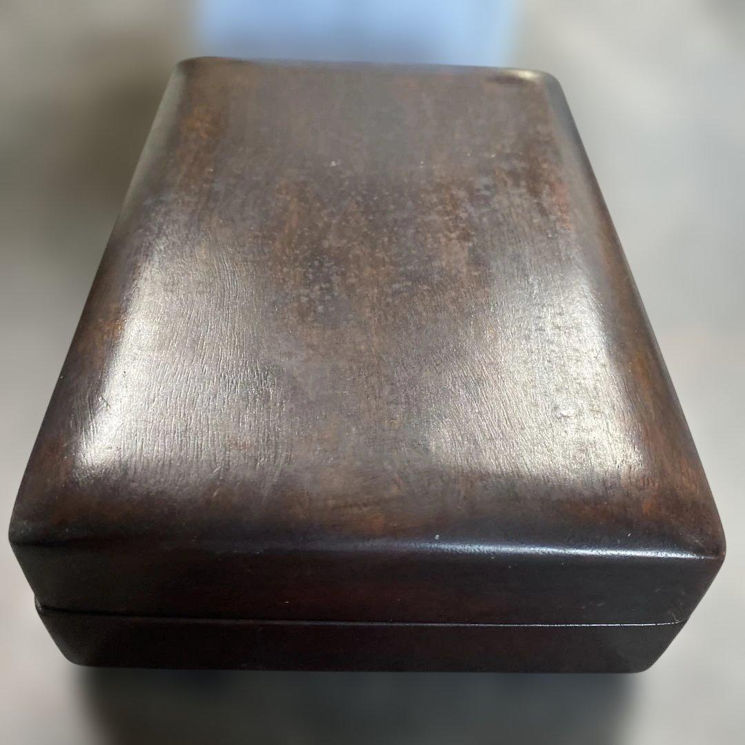 中国硯　端渓　唐木ケース　骨董品　時代物