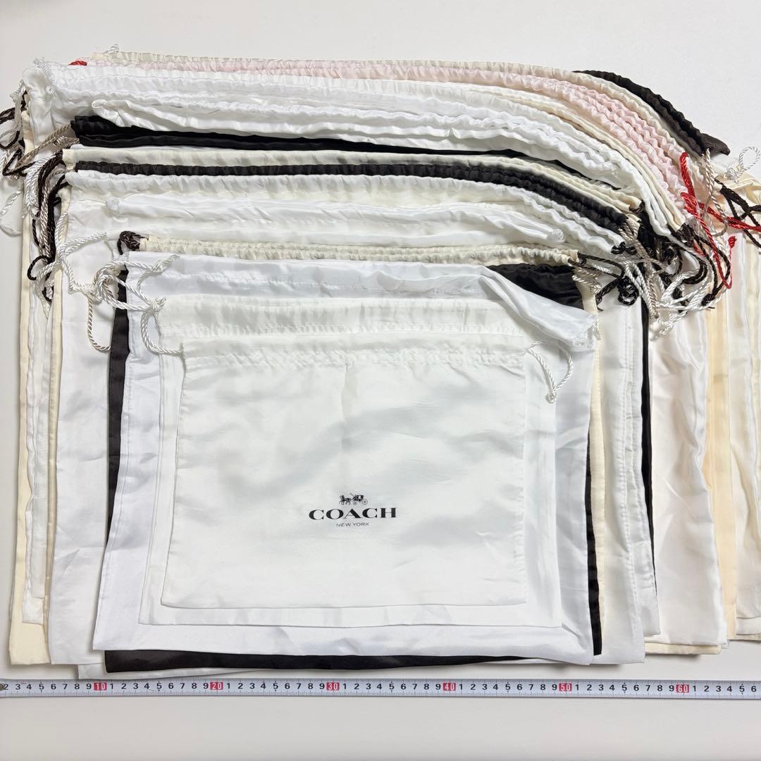 コーチ 保存袋 巾着袋 66枚 鞄 バッグ用 大量 まとめ売り 布袋 保管袋
