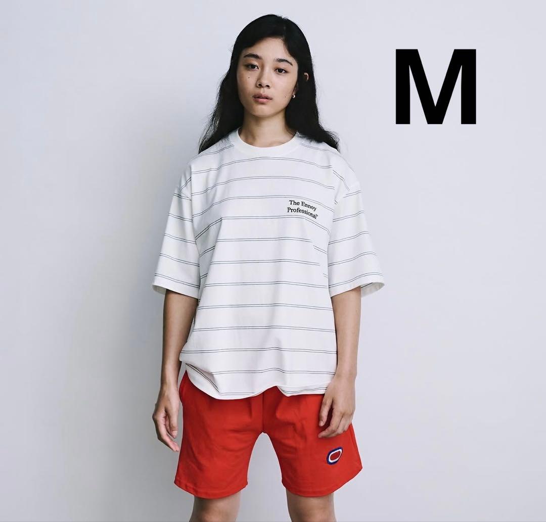 ENNOY PANEL BORDER S/S T-SHIRT WHITE [M]