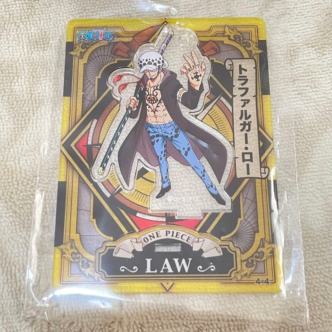 ワンピース アクリルdeカード ペンギン&シャチ　ルフィパウリー　ロー　コラソン