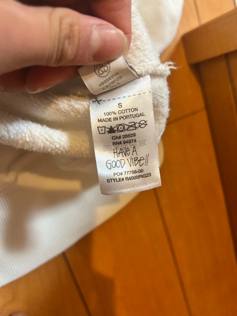 Stussy ホワイト パーカー 8ボールロゴ