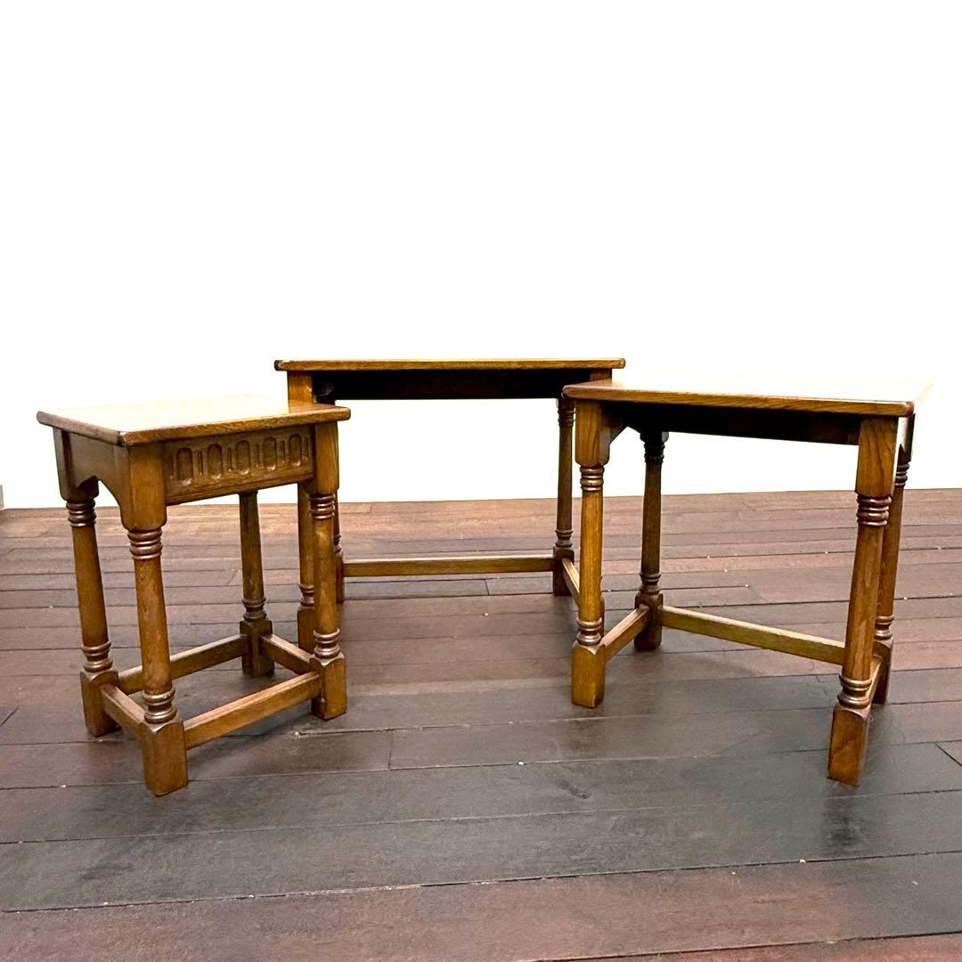 H19K59 英国クラシック ネストテーブル H19K59 英国クラシック ネスト