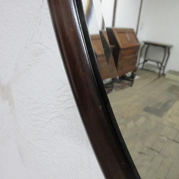 イギリス アンティーク 家具 ウォールミラー 壁掛け鏡 木製枠 英国 6384d