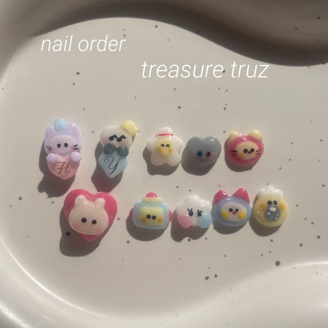 treasure ネイルパーツ 3Dパーツ ジフン truz TREASURE TRUZ ネイル