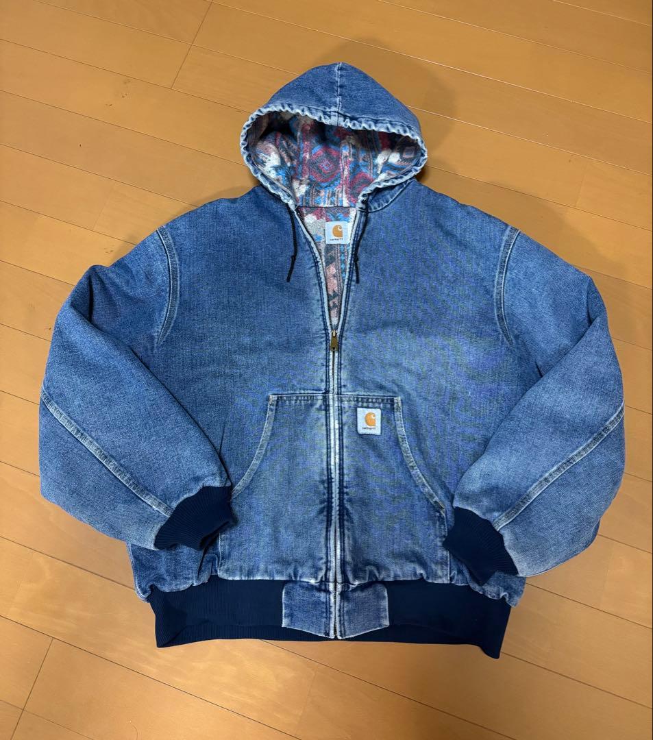 カーハート アクティブジャケット あいみょん着用 ネイティブ柄 デニム