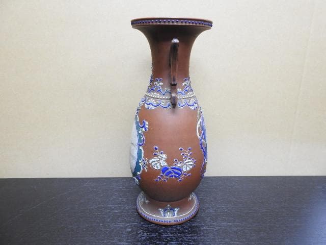 色絵万古花瓶 MA61