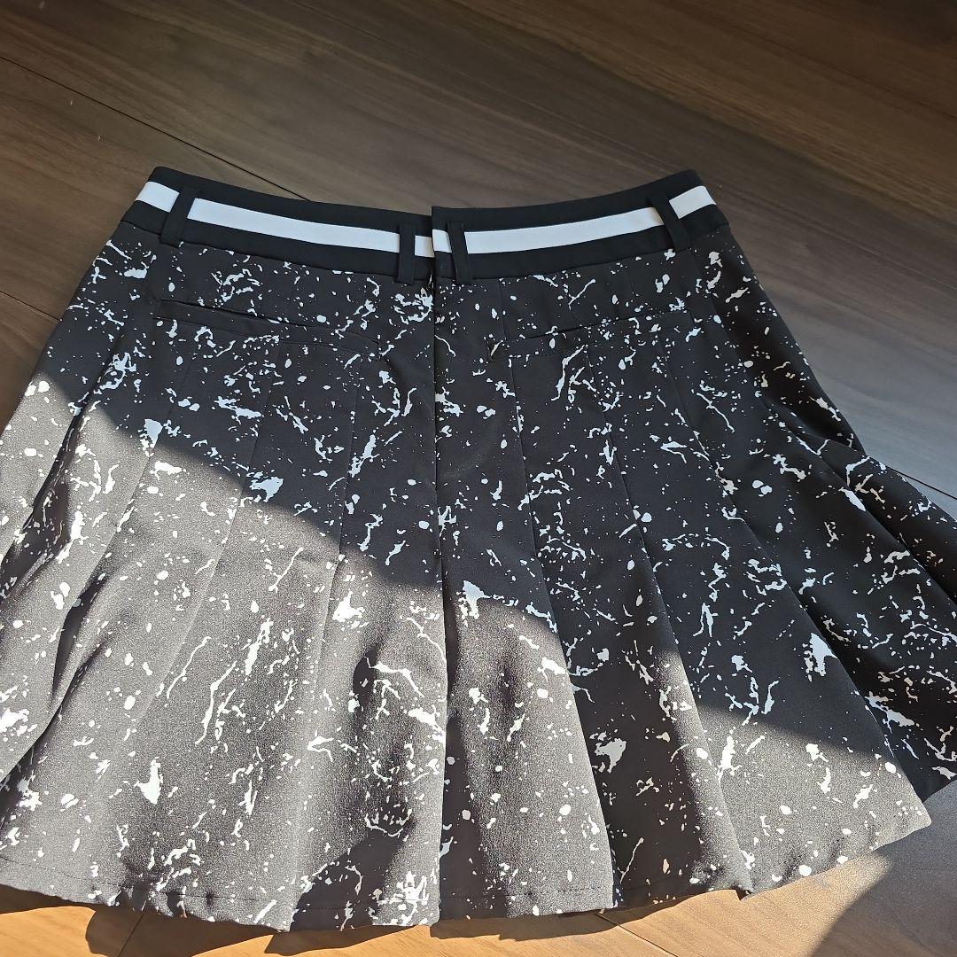 ランバンスポール　スプラッタープリント フレアスカート Lサイズ