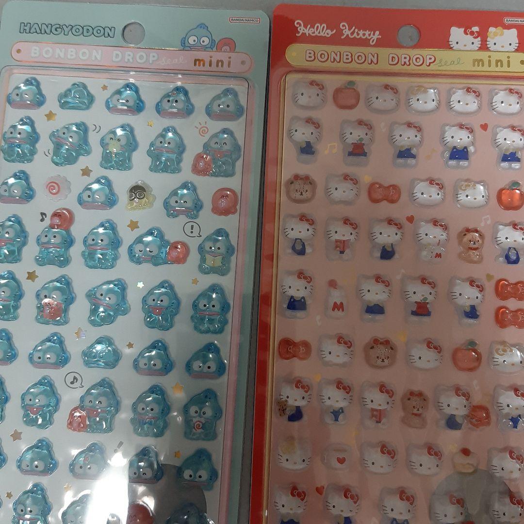 【正規品】新作　サンリオ　ボンボンドロップシール　ミニ　8枚　コンプリート　即日