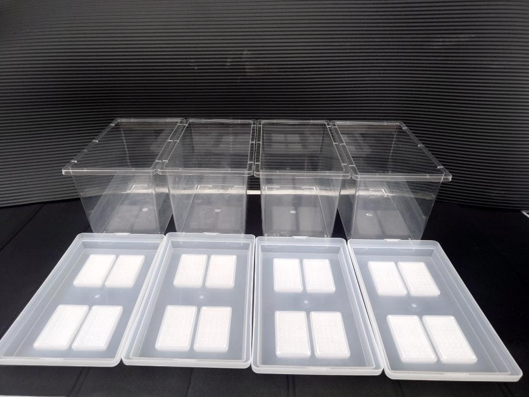 【大輔】飼育ケース　コバエシャッター大４個　中４個　他２個　交換フィルター