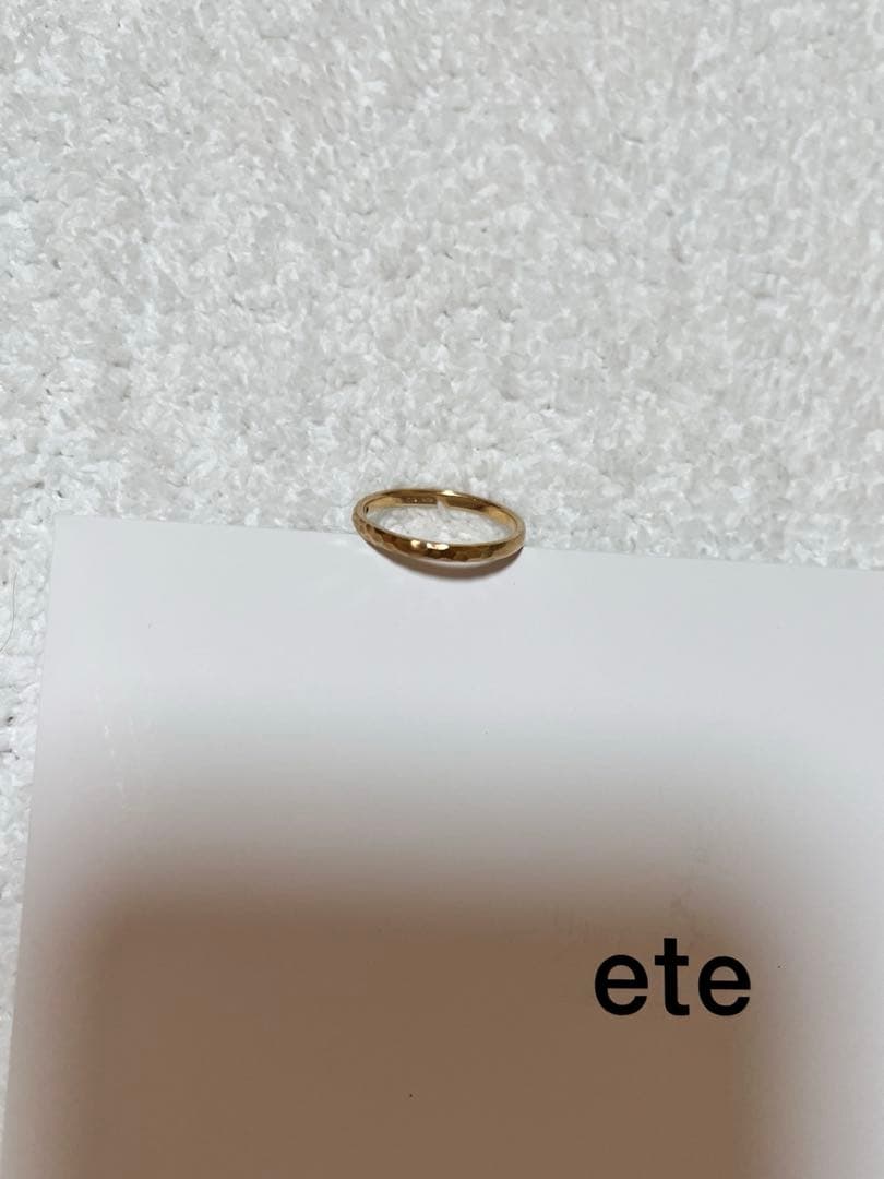 ete 指輪　ダイヤモンド　ゴールド　k10