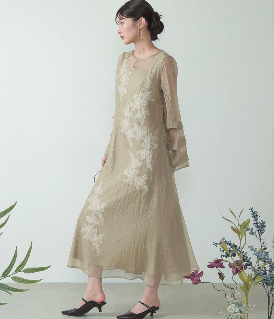 kana お呼ばれドレス　結婚式　Aラインワンピース