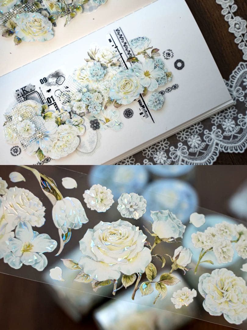 Hoshi奶芙《薄荷夏》海外マスキングテープ　マステ 【2672】