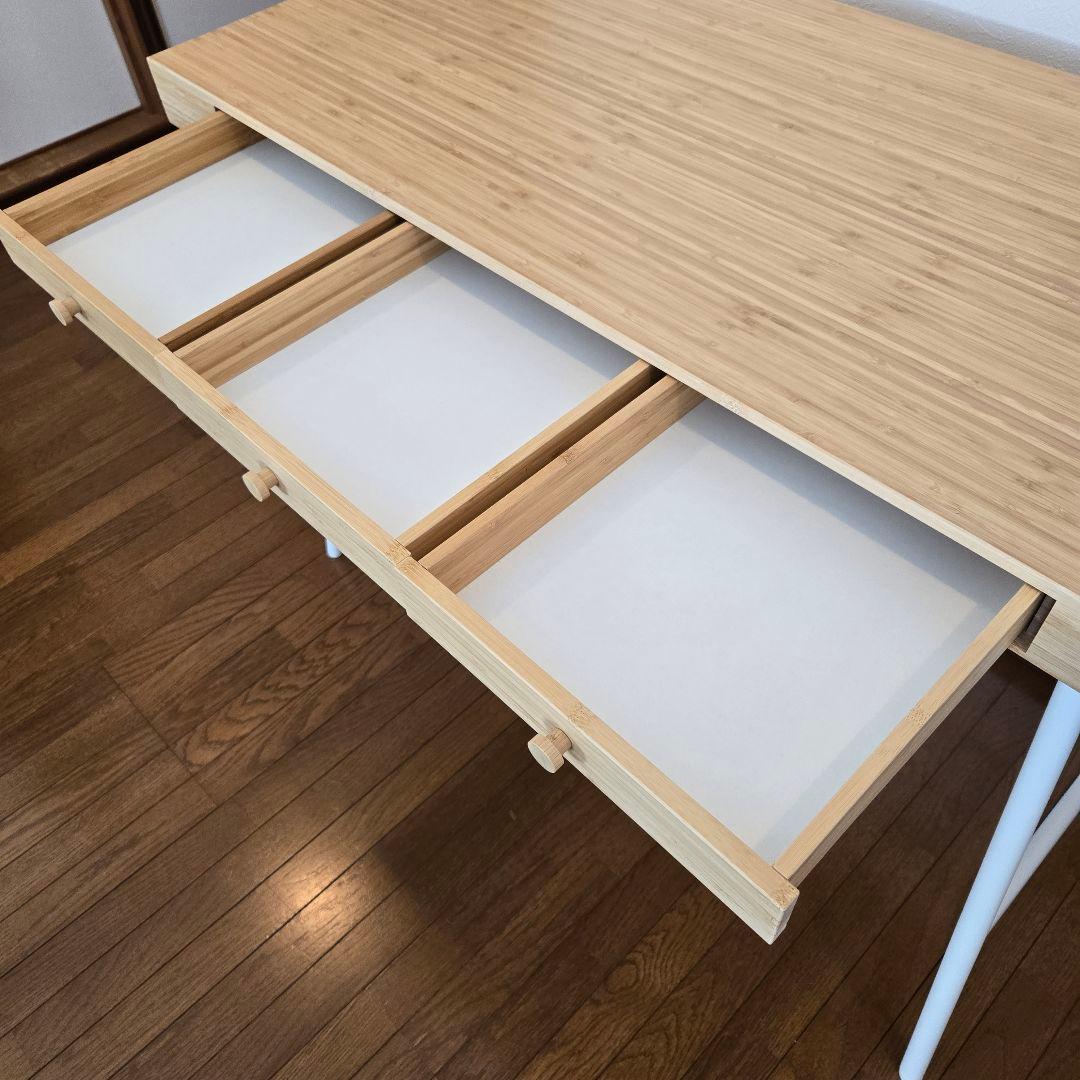 送料込 ほぼ未使用 IKEA 102×49cm PCデスク LILL ASEN