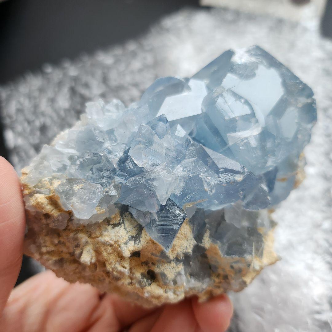 一点物】セレスタイト 原石 ⑦✩.*˚天然石×インテリア