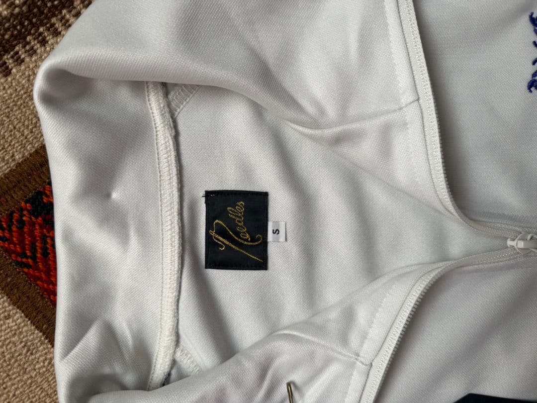 ニードルス　ホワイト ジップアップジャケット 蝶の刺繍