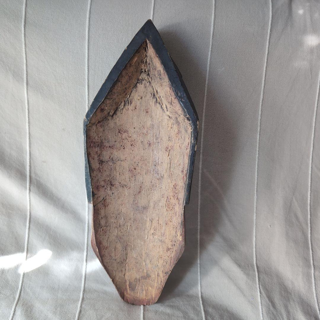 アフリカンマスク 仮面 木製 彫刻 約30cm ヴィンテージ アン