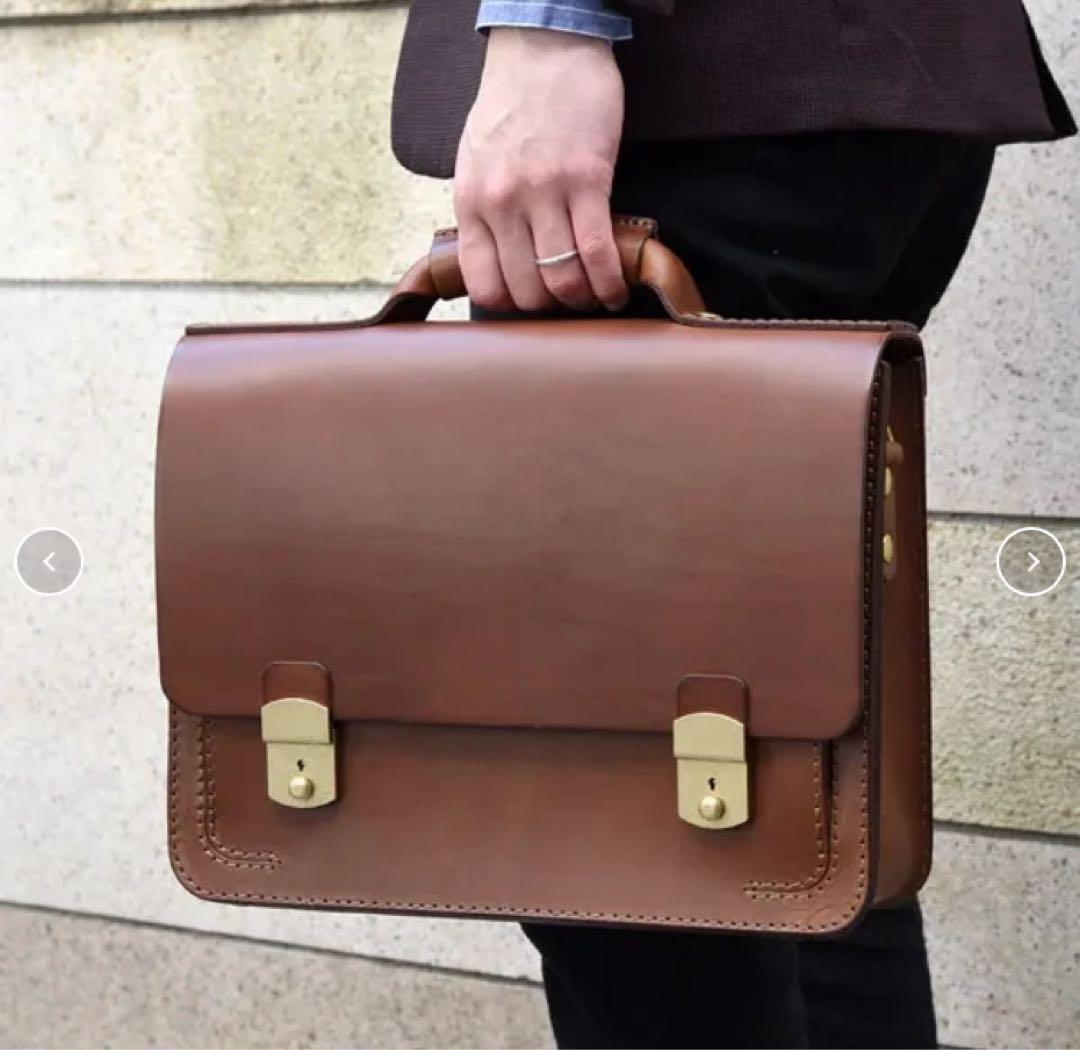 ヘルツ　前後ふた付きポケット・2wayビジネスバッグ(BC-54)