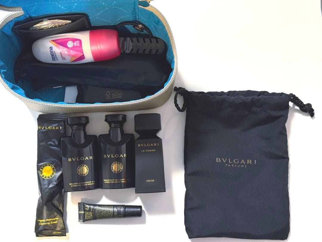 エミレーツ航空 ファーストクラス ブルガリアメニティキット ドバイ