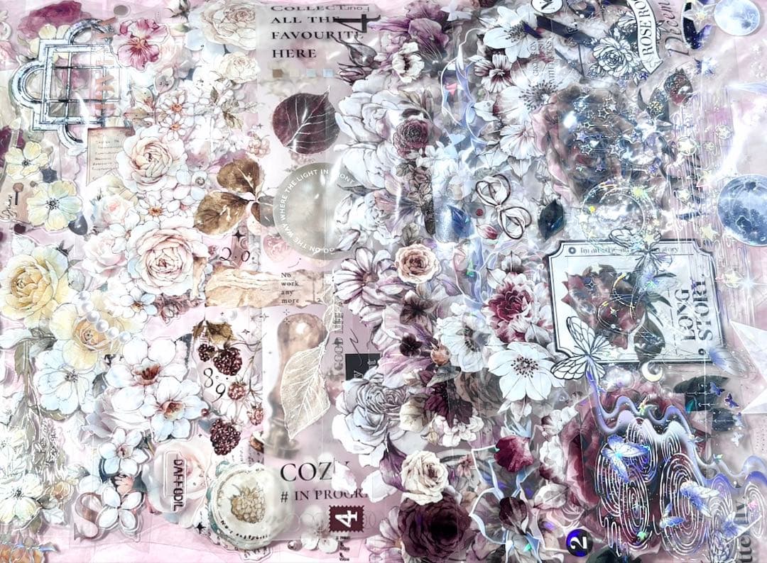 50枚セット 海外PETマステ切り売りセット お花 50-イ-L - メルカリ