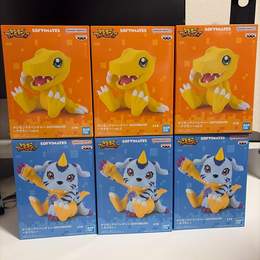 デジモンアドベンチャー SOFVIMATES ガブモン アグモン フィギュア