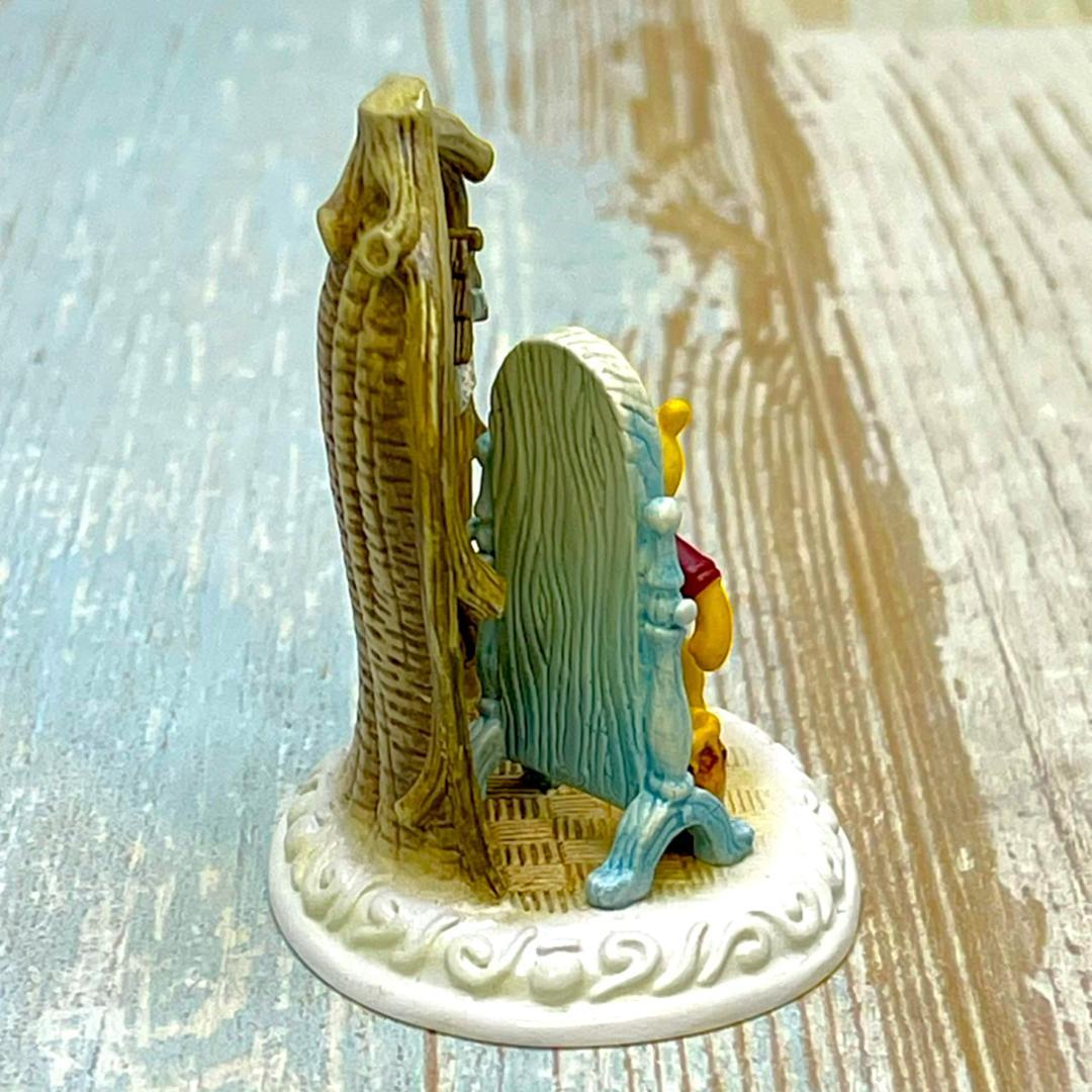 限定1750個 レア★くまのプーさん 鏡 時計 フィギュア★オルショウスキー