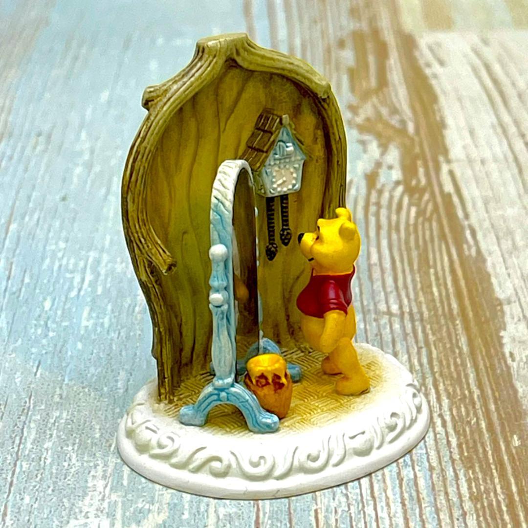 限定1750個 レア★くまのプーさん 鏡 時計 フィギュア★オルショウスキー