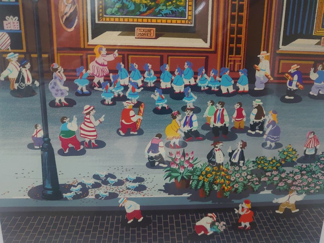 ヒロ・ヤマガタ シルクスクリーン「ギャラリー・広場」