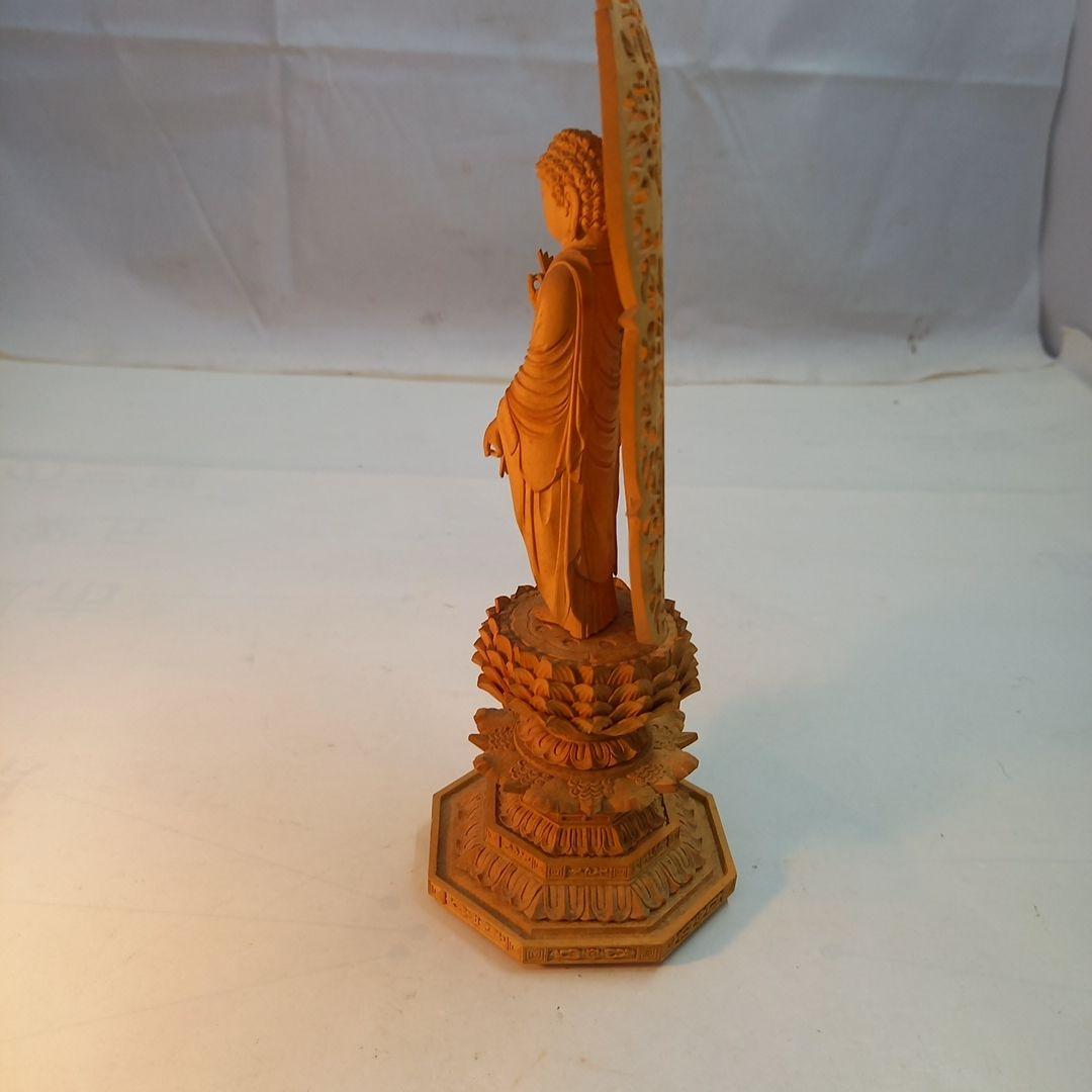 木彫の仏像 阿弥陀如来(あみだにょらい) 立像